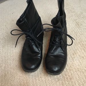 Black ankle boots