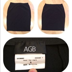 AGB black stretchy mini skirt
