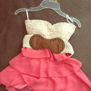 Pink layered top from Papaya