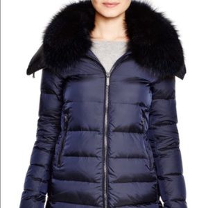 *SOLD* DVF Fur trim puffer coat