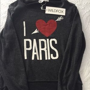 Wildfox "I ❤️ Paris" sweatshirt