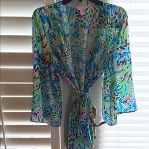 Lilly Pulitzer kimono top. EUC.