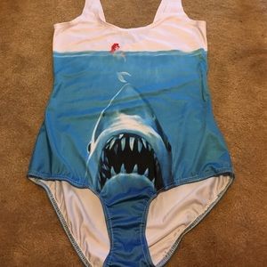 Little mermaid and Jaws bodysuit