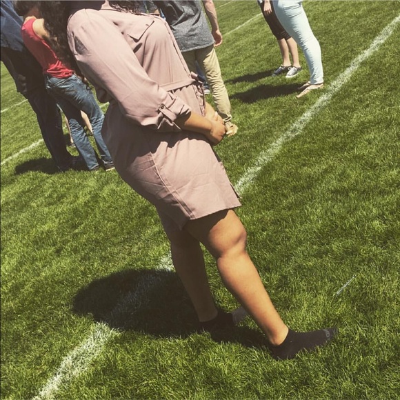 Tan Casual Dress - Picture 2 of 3