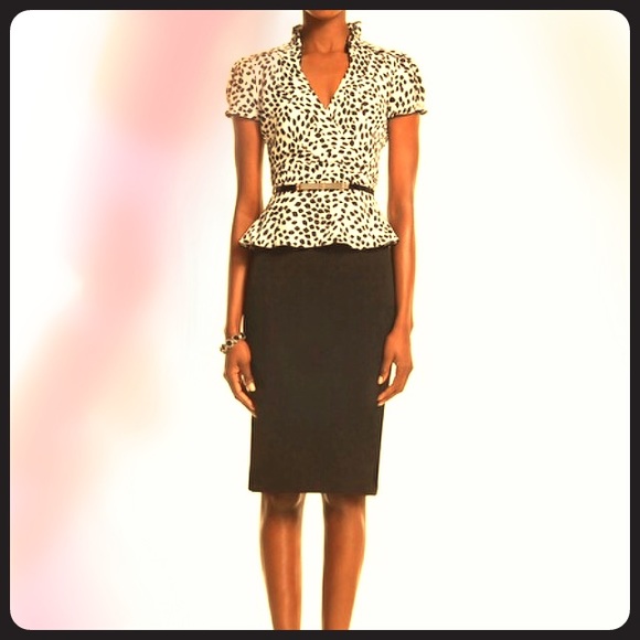 White House Black Market (WHBM) Peplum Dress Sz0