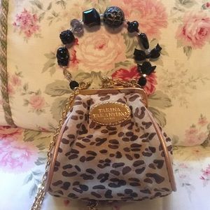 Rare Tarina Tarantino leopard cross body mini bag