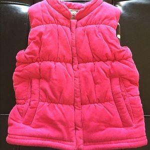 Quilted Hot Pink Fleece Vest