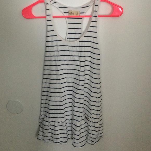 Stripe swim cover up or long tanktop