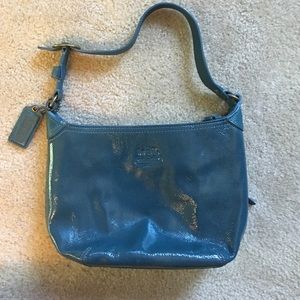 Small blue coach purse