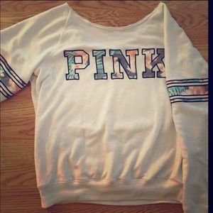 Tropical PINK crew neck