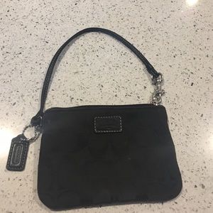Black Coach Wristlet