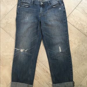 Banana republic boyfriend Capri jeans