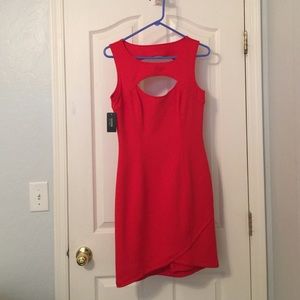 Red cocktail dress