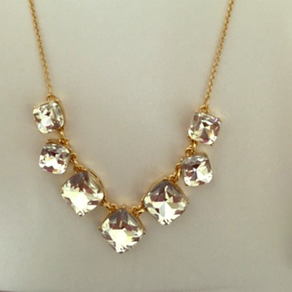 kate spade Jewelry - Kate Spade crystal stone necklace on gold chain