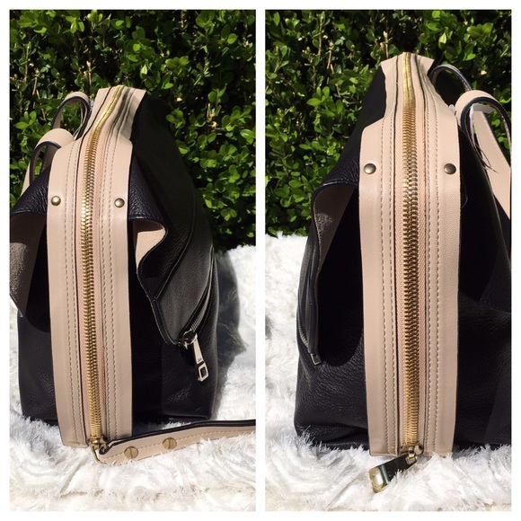 NWT CHLOÉ CREAM & BLACK BAG - Picture 4 of 8