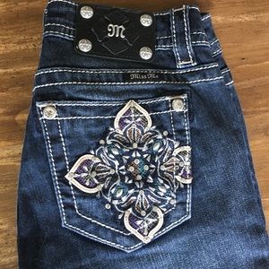Miss Me size 26 boot cut jeans.