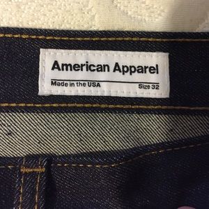 American Apparel Raw Denim Jeans