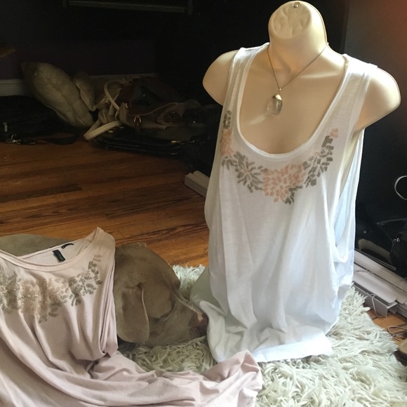 Benetton loose sleeveless Ts (2).