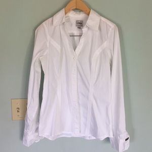 NWOT express white essential shirt