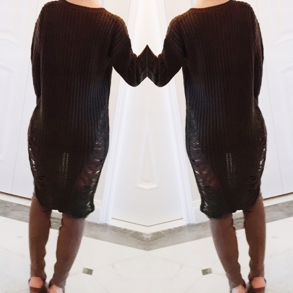 • SOLD OUT • Aubrey Distressed Sweater - Picture 4 of 4