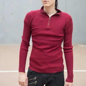 Rue21 Shirts - Burgundy Red Mockneck Longsleeve Sweater Stretchy Rue21 Shirts - Burgundy Red Mockneck Longsleeve Sweater Stretchy