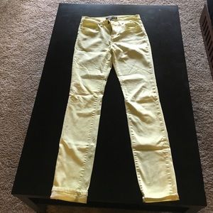 BDG Cigarette High Rise Pastel Yellow Jeans