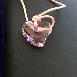 Swarovski Clear Crystal Heart Necklace