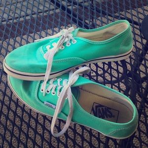 Teal women's vans 7
