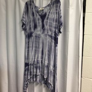 Purple tie-dye shirt