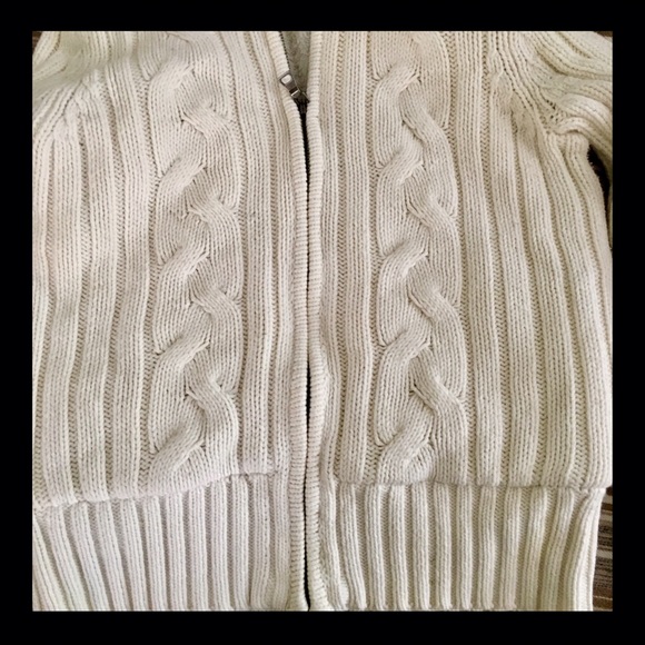 Girls Crochet/ Fleece Zip-Up Jacket - Picture 4 of 4