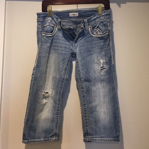 Daytrip crop distructed jeans - Leo fit, size 28