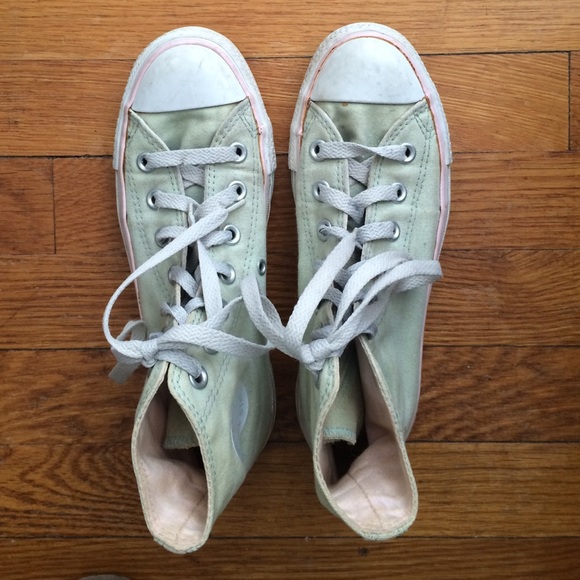 Mint Green Converse High-Tops