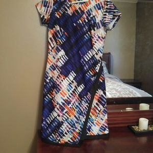 Blue abstact dress