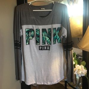 Leaf print Victoria secret long sleeve shirt