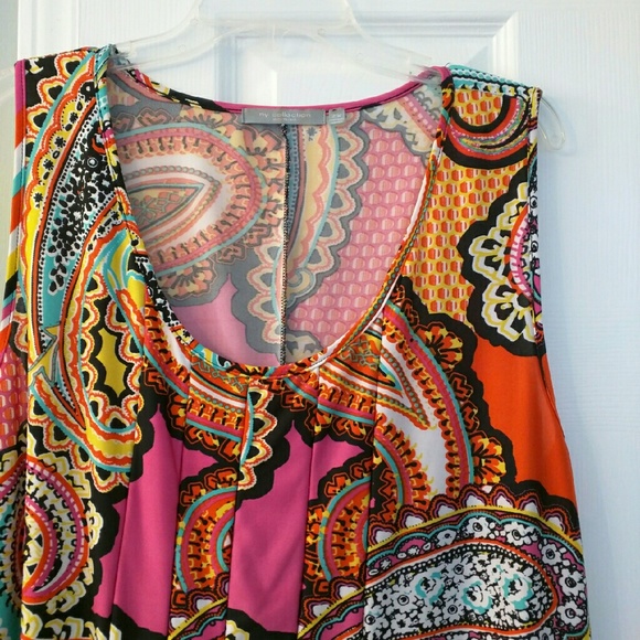 Paisley print dress