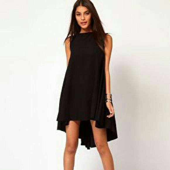 Black tent dress