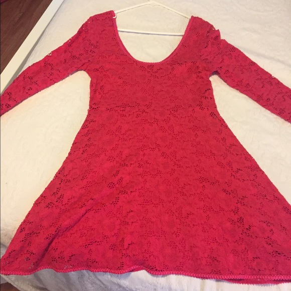 Pink Lace Free People Dress