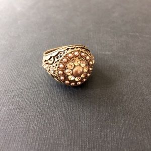 Michal Negrin Crystal Flower Ring