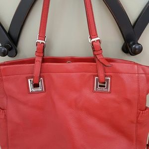 Red Calvin Klein tote