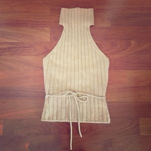 EXPRESS- Mock-neck sweater halter top.