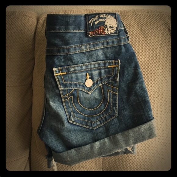 True religion brand jeans shorts