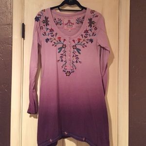 Johnny was cotton tunic top