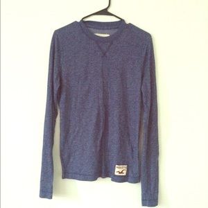 💙 Adorable Hollister long sleeve blue top!