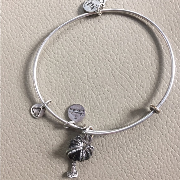 Alex and ani silver palm tree bracelet