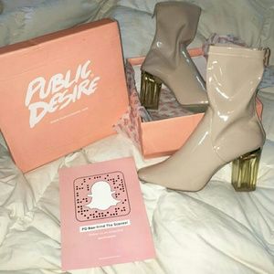 Nude boots from Public Desire
