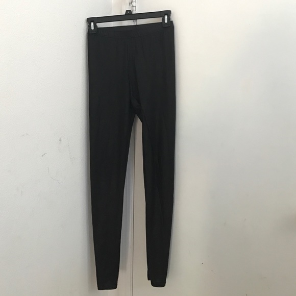 Topshop black faux leather leggings
