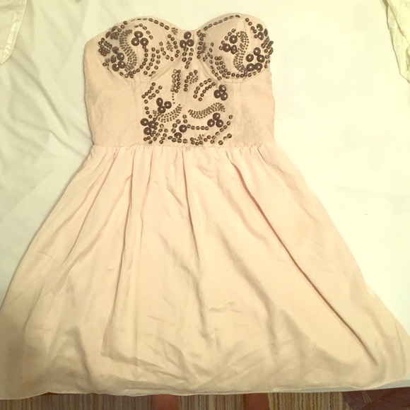 Ladakh Strapless Studded Dress