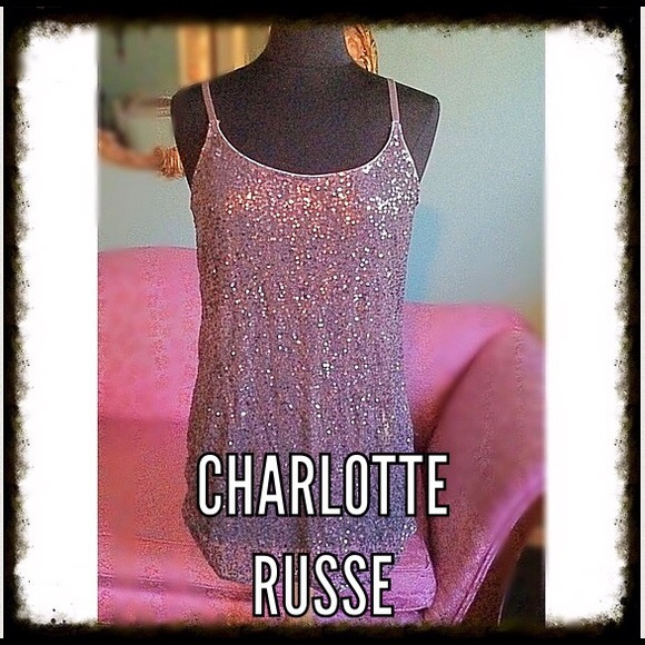 Charlotte Russe Other - Silver Sequin Camisole / Sexy