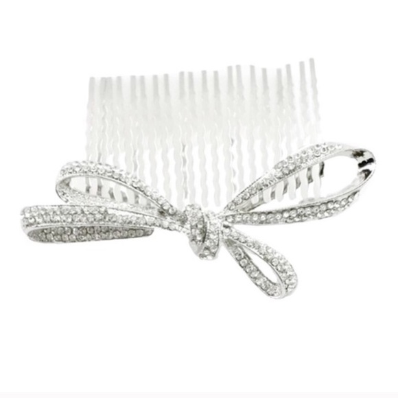 Pave Stone Bow Comb - Picture 2 of 3