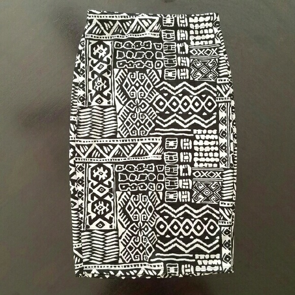 Tribal print Midi Skirt